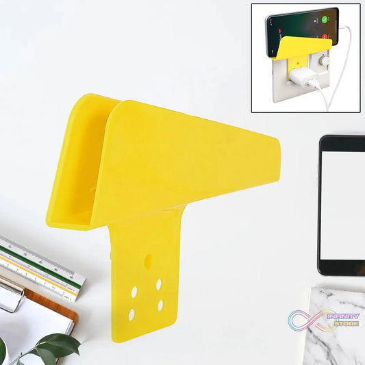 Plastic Secure Mobile Phone Charging Stand Holder (1 Pc / Mix Color) - infinityexculsivestore.com