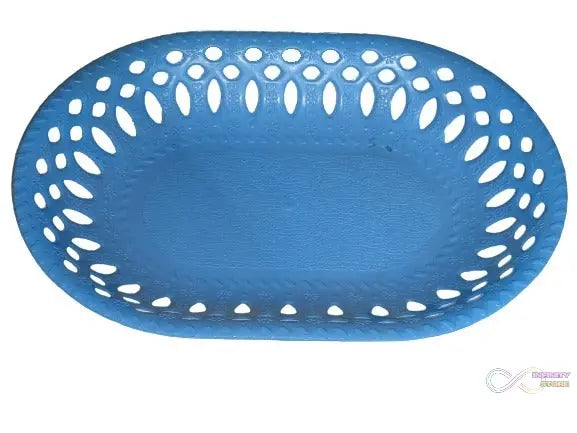 Plastic serving tray with a smooth surface.