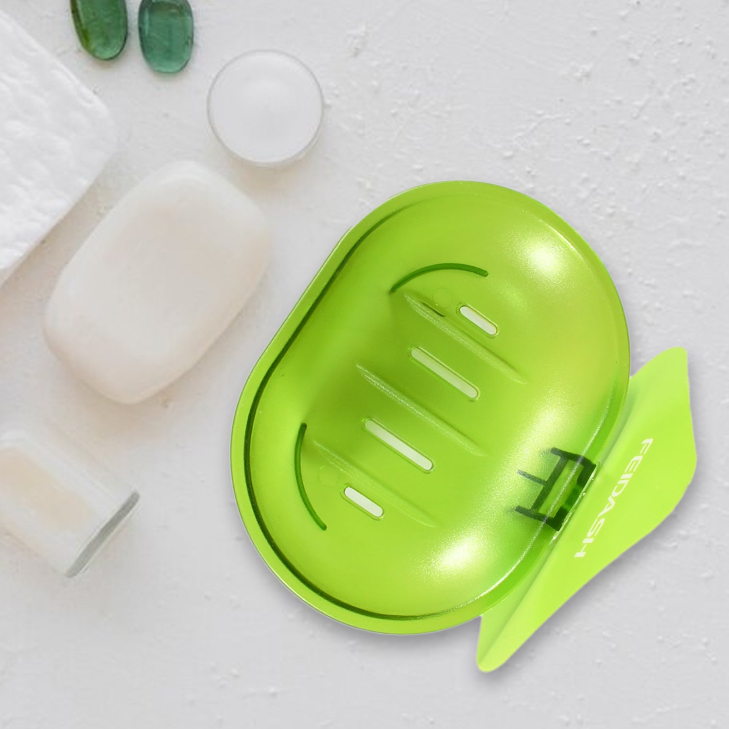 Plastic Soap Dish Holder for Bathroom Shower Wall Mounted Self Adhesive Soap Holder Saver Tray - Plastic Sponge Holder for Kitchen Storage Rack Soap Box, Bathroom - infinityexculsivestore.com
