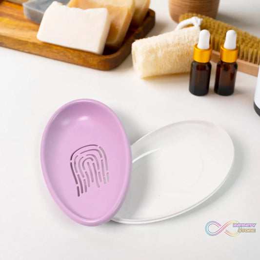 Plastic Soap Dish with Drain, Soap Holder Double - layer (1 Pc) - infinityexculsivestore.com