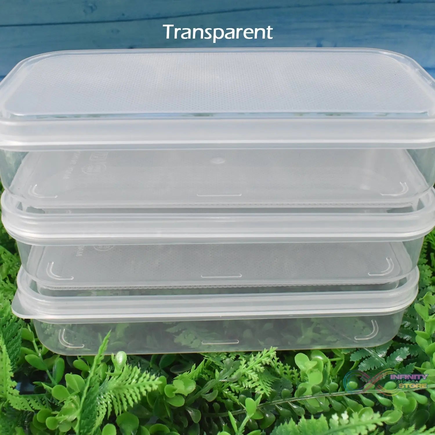 Plastic Square Lunch Box, Kitchen Containers Set (3 Pcs Set) - infinityexculsivestore.com