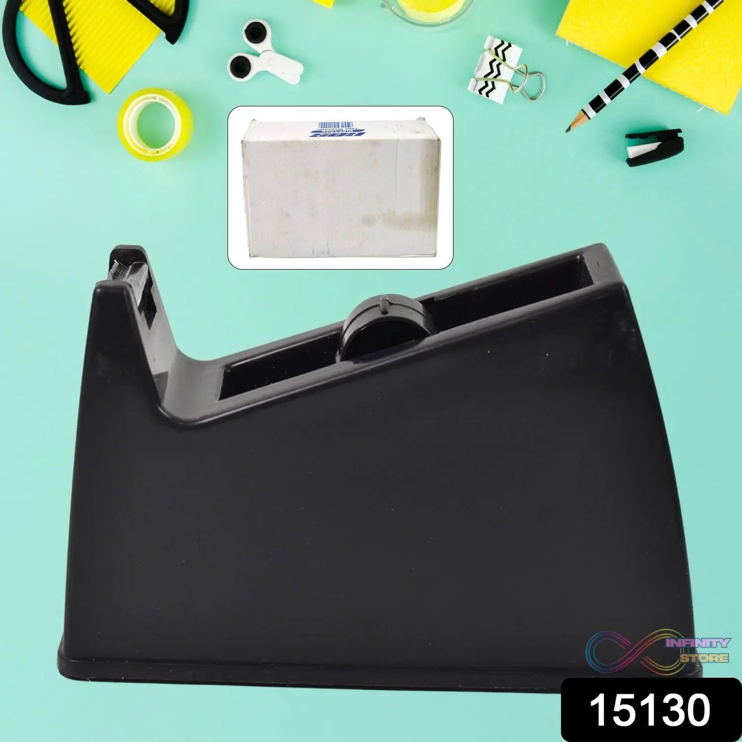 Plastic Tape Dispenser Cutter for Home Office use (1 pc / Big) - infinityexculsivestore.com