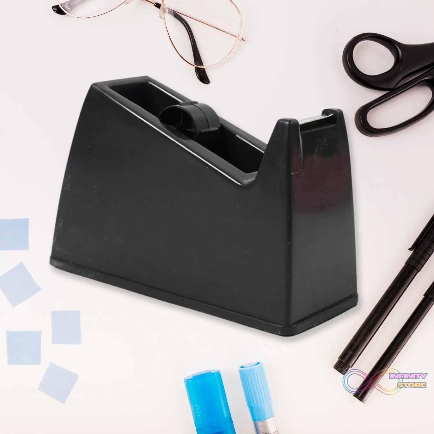 Plastic Tape Dispenser Cutter for Home Office use (1 pc / Big) - infinityexculsivestore.com