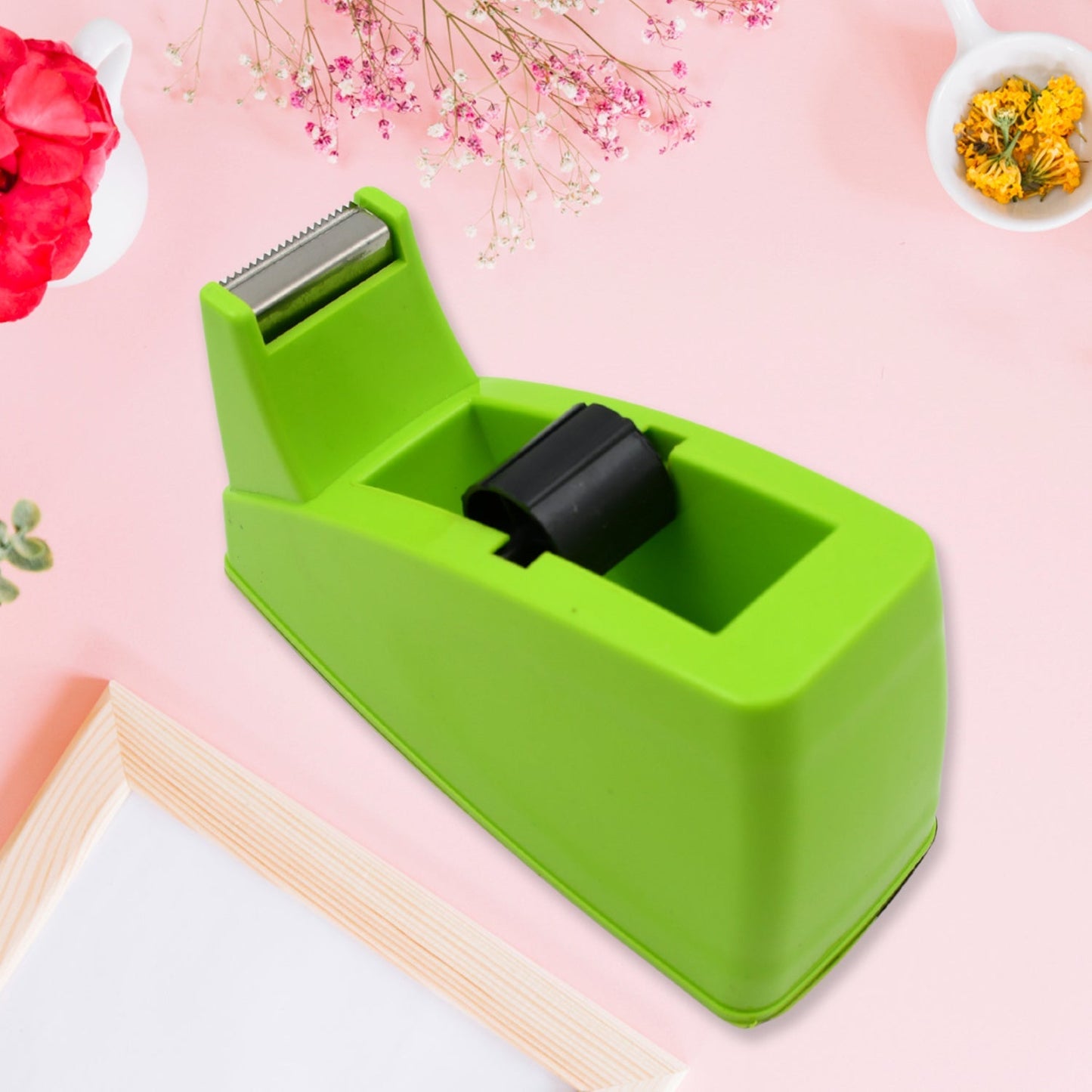 Plastic Tape Dispenser Cutter for Home Office use, Tape Dispenser for Stationary, Tape Cutter Packaging Tape School Supplies (1 pc / 515 Gm) - infinityexculsivestore.com