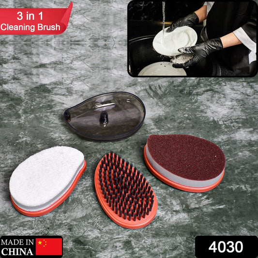 Plastic Wet and Dry Brush for home (Multicolor, 3 Units) - infinityexculsivestore.com