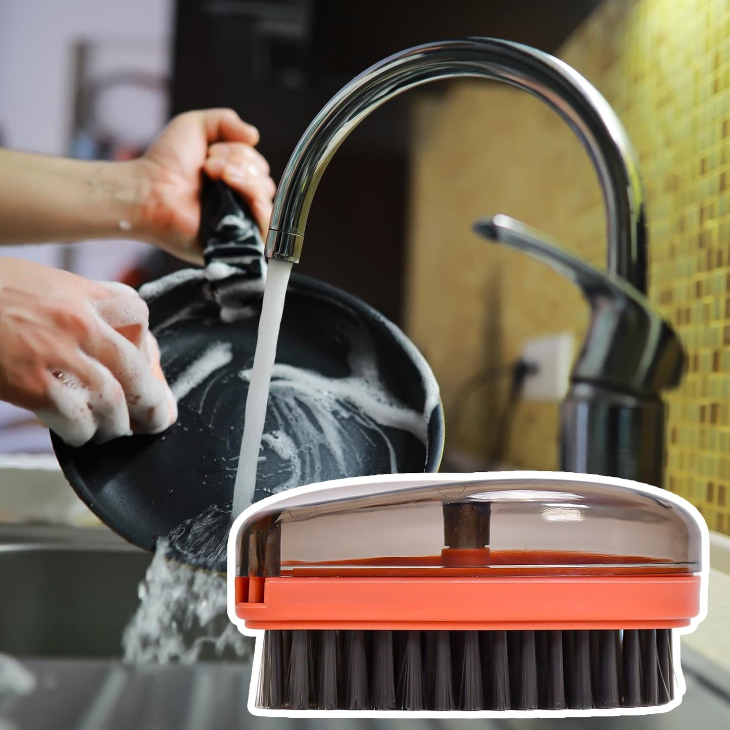 Plastic Wet and Dry Brush for home (Multicolor, 3 Units) - infinityexculsivestore.com