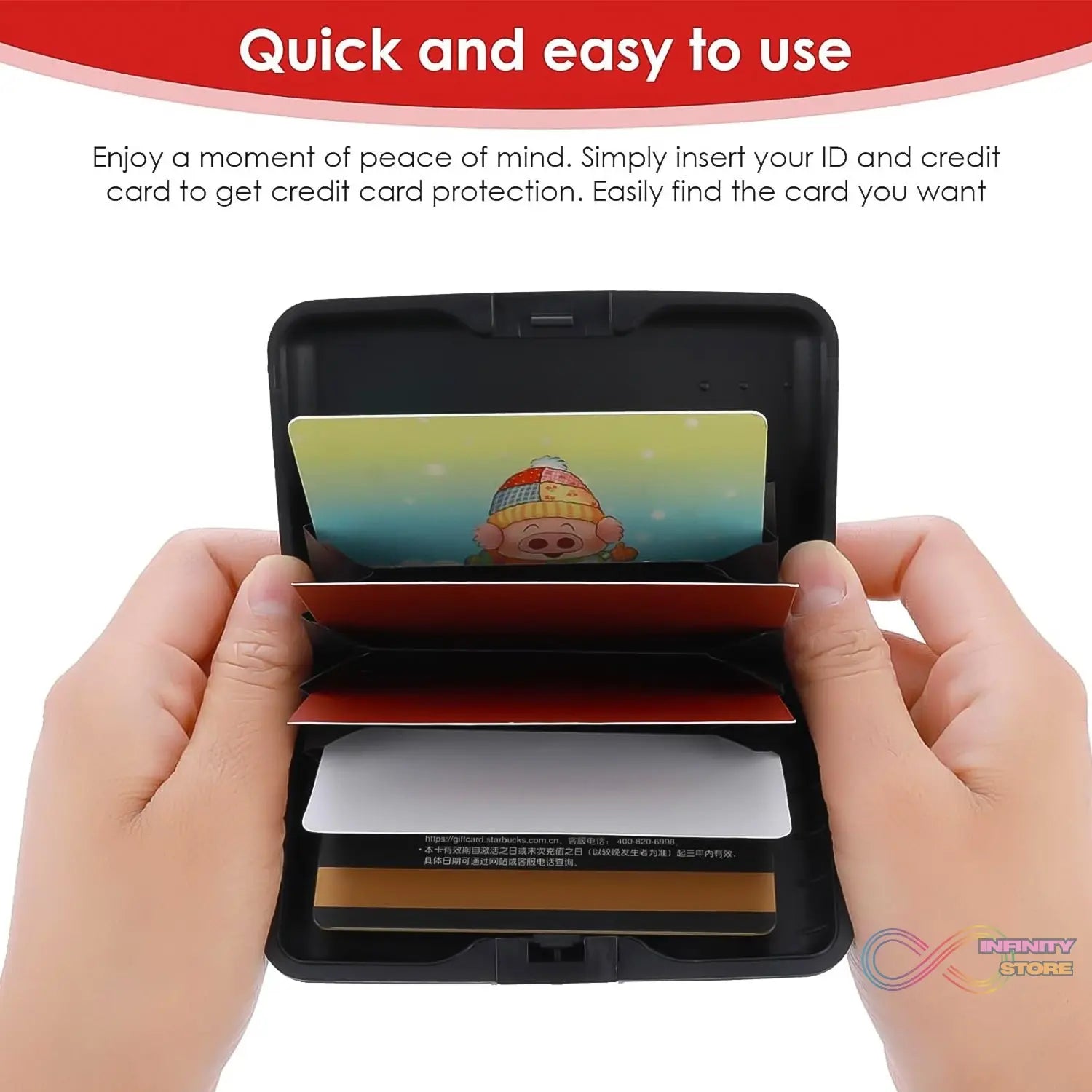 Plastic cardholder Waterproof Card Case (1 Pc) - infinityexculsivestore.com