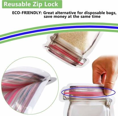 Plastics Transparent Jar Shaped Stand - up Pouch With Zipper - infinityexculsivestore.com