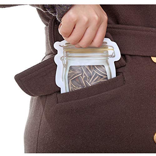 Plastics Transparent Jar Shaped Stand - up Pouch With Zipper - infinityexculsivestore.com