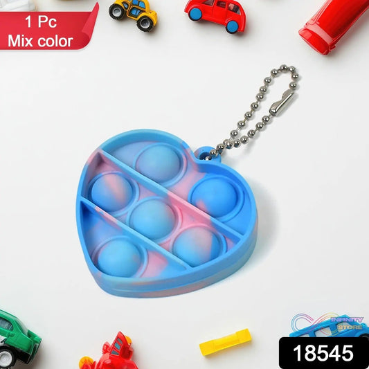 Pop Fidget Toys for Kids Mini Pop Keychain (1 Pc / Mix Color & Design) - infinityexculsivestore.com