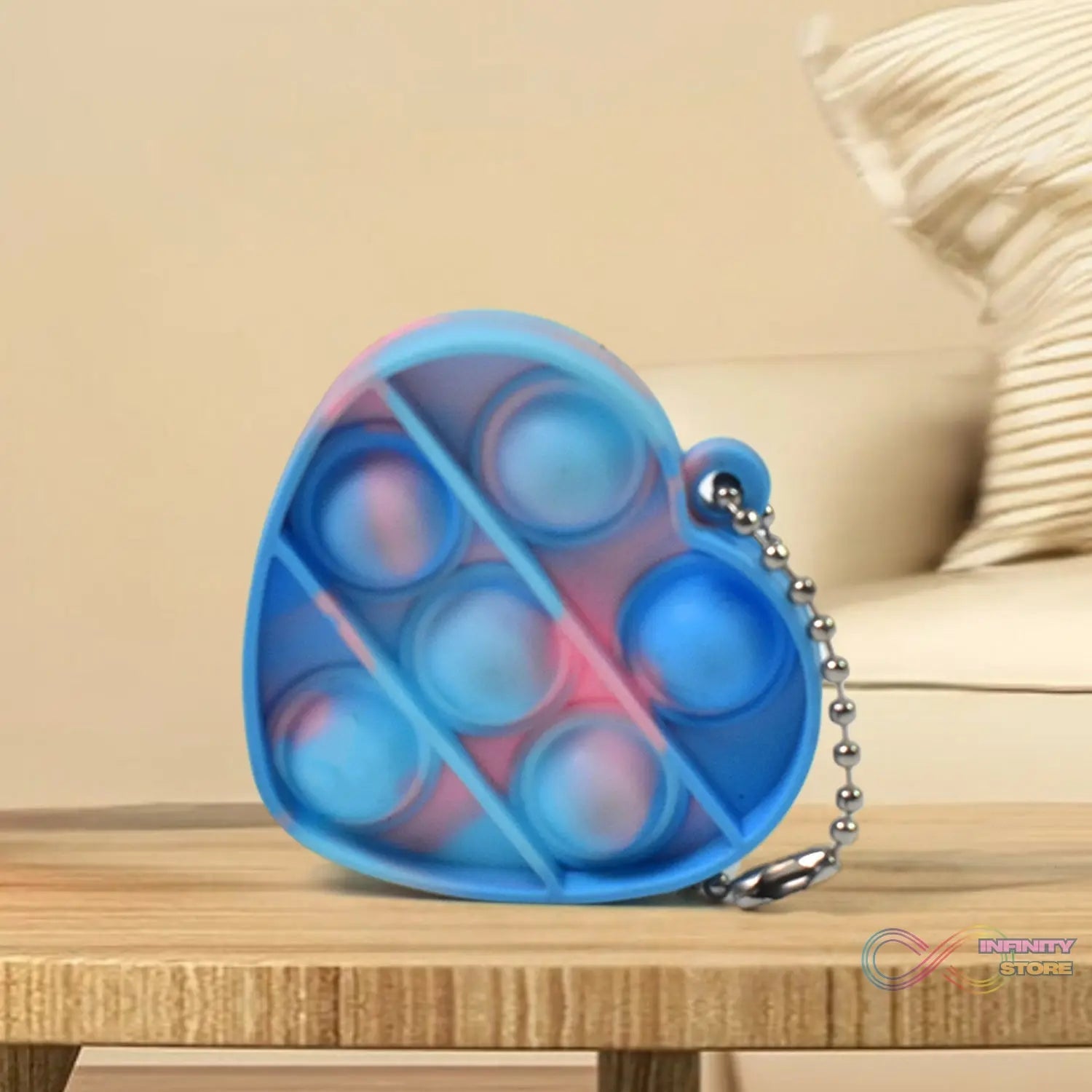 Pop Fidget Toys for Kids Mini Pop Keychain (1 Pc / Mix Color & Design) - infinityexculsivestore.com