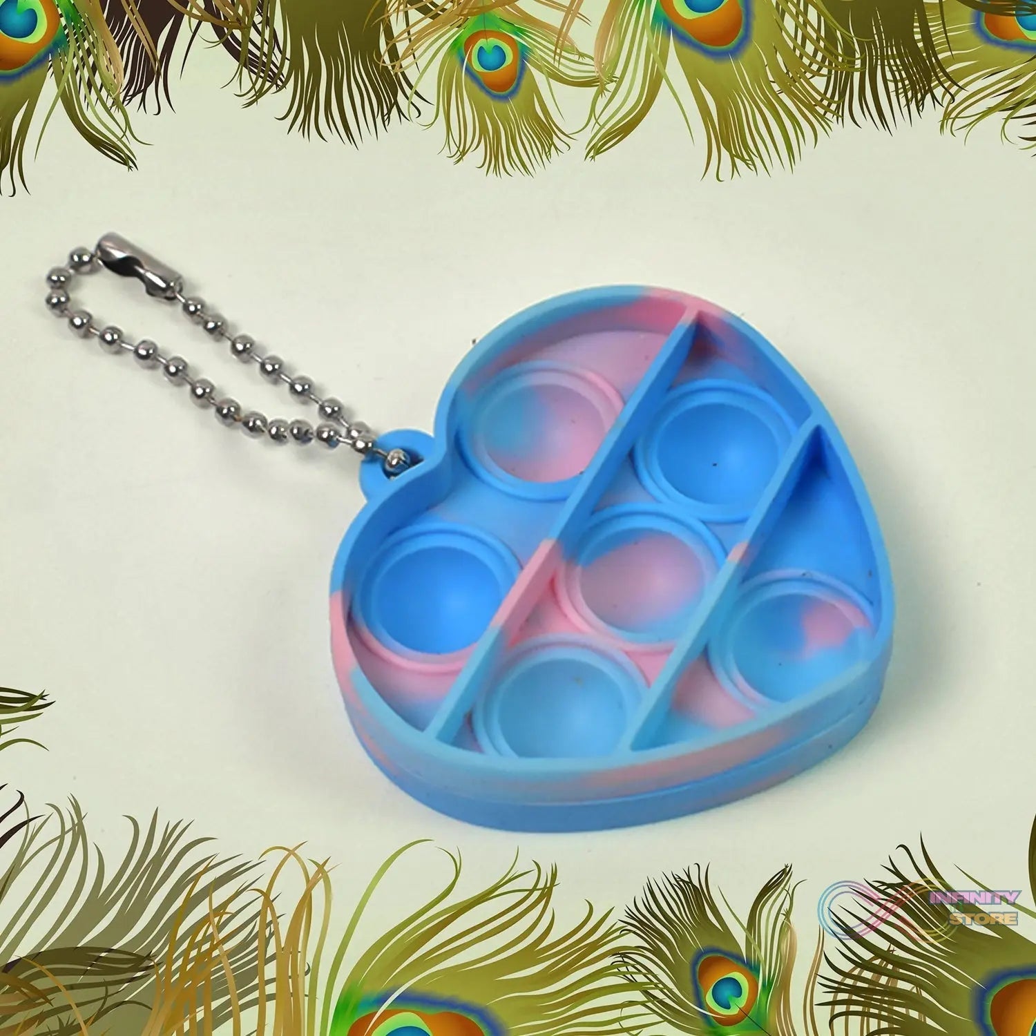 Pop Fidget Toys for Kids Mini Pop Keychain (1 Pc / Mix Color & Design) - infinityexculsivestore.com