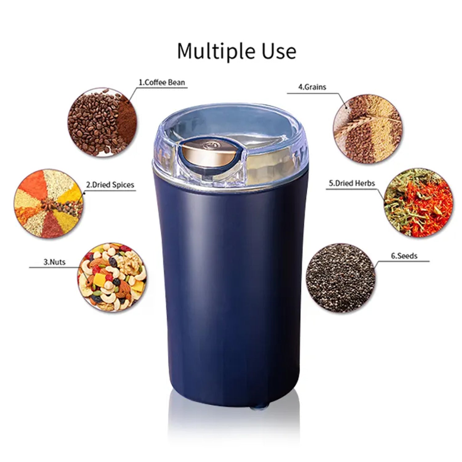 Portable 4 - Blade Mini Grinder & Blender for Home & Office - infinityexculsivestore.com