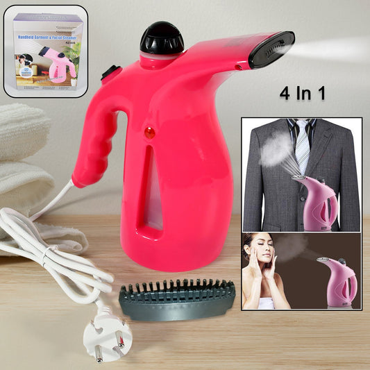 Portable 4 in 1 Handheld Garment Steamer & Facial Steamer Electric Iron Steam Portable Handy Vapor Steamer - infinityexculsivestore.com