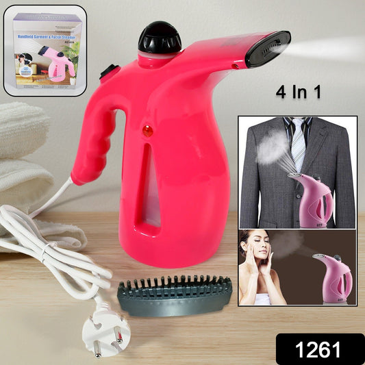 Portable 4 in 1 Handheld Garment Steamer & Facial Steamer Electric Iron Steam Portable Handy Vapor Steamer - infinityexculsivestore.com