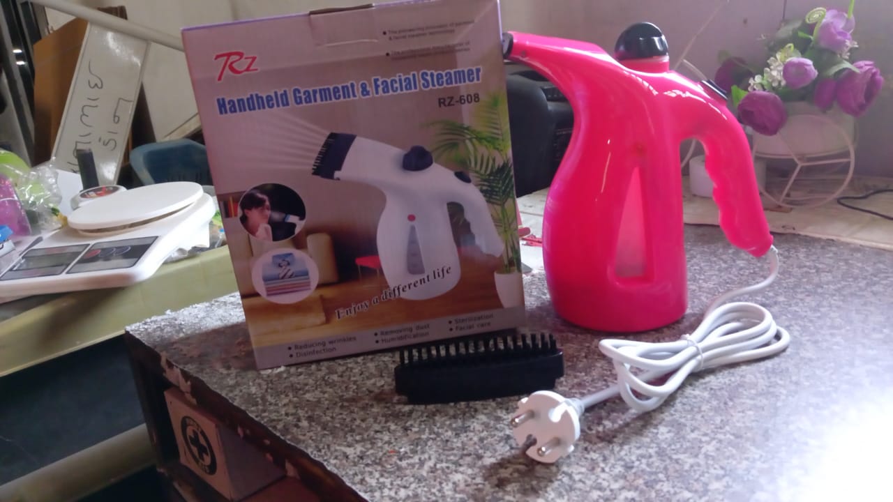 Portable 4 in 1 Handheld Garment Steamer & Facial Steamer Electric Iron Steam Portable Handy Vapor Steamer - infinityexculsivestore.com