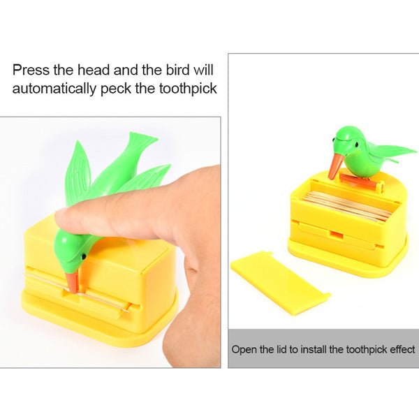 Portable Automatic Bird Toothpick Storage Box - infinityexculsivestore.com