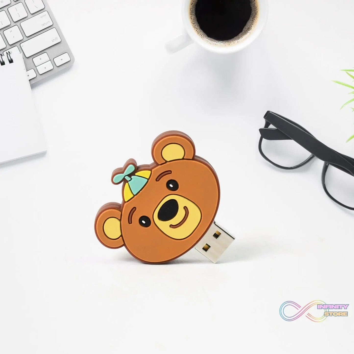 Portable Cartoon Shape Silicone USB Pen drive / Flash disk (15 GB With Baby Rhymes Song / 1 Pc) - infinityexculsivestore.com