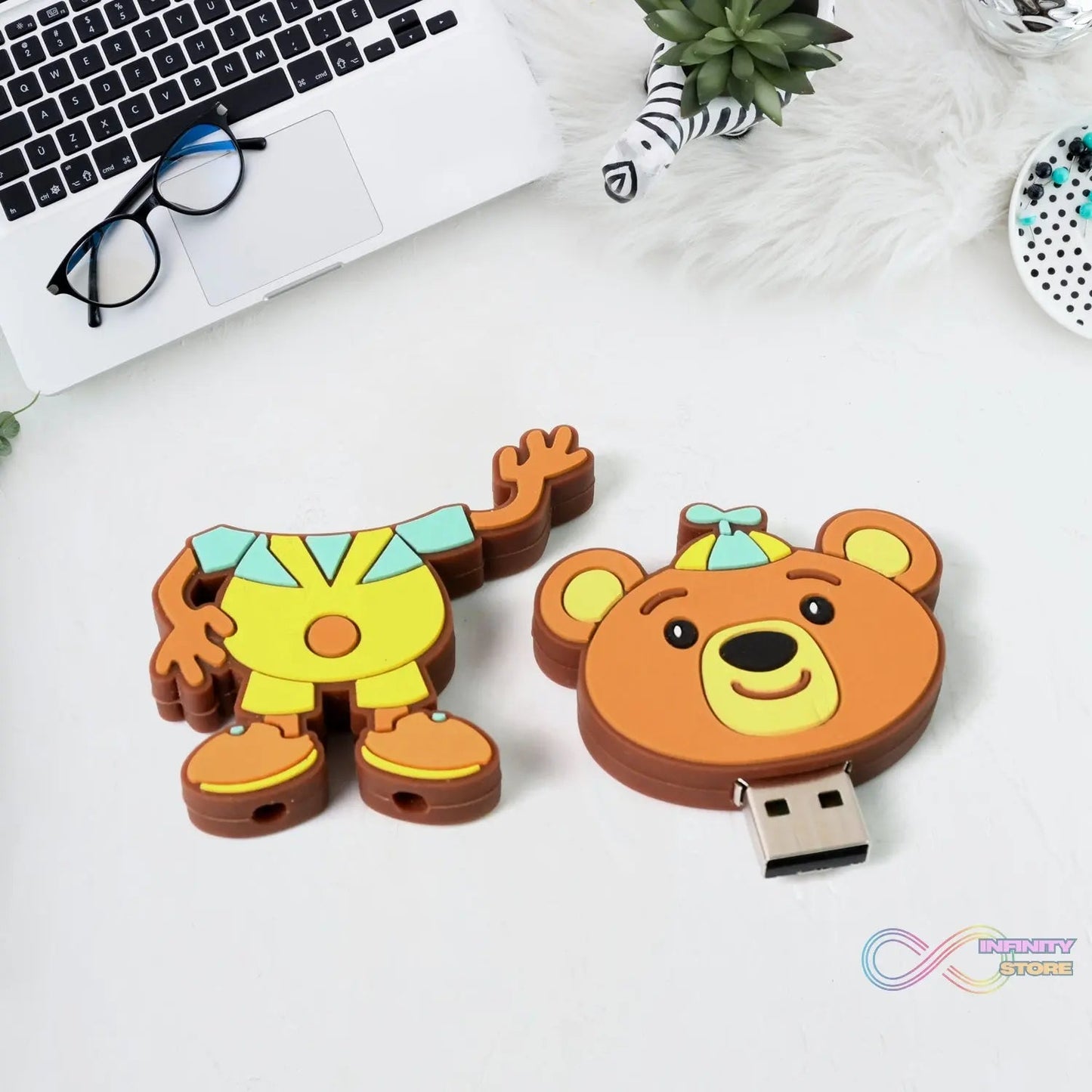 Portable Cartoon Shape Silicone USB Pen drive / Flash disk (15 GB With Baby Rhymes Song / 1 Pc) - infinityexculsivestore.com