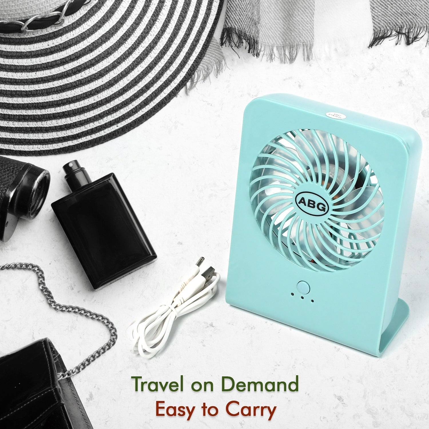 Portable Desk Fan Big Table Fan3 Step Speed Setting Fan Personal Desk Fan Suitable For Office , School & Home Use (Battery Not Include) - infinityexculsivestore.com