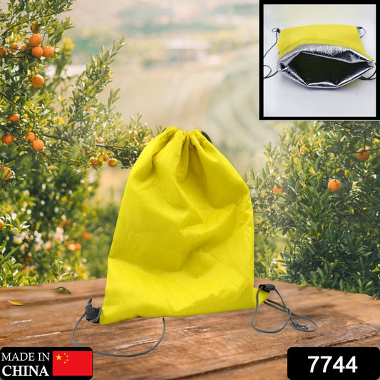 Portable Dori Bag Inside silver with coating Drawstring Backpack, Gym Sack Light Weight Multi Storage Bags Large Capacity for Shopping - infinityexculsivestore.com