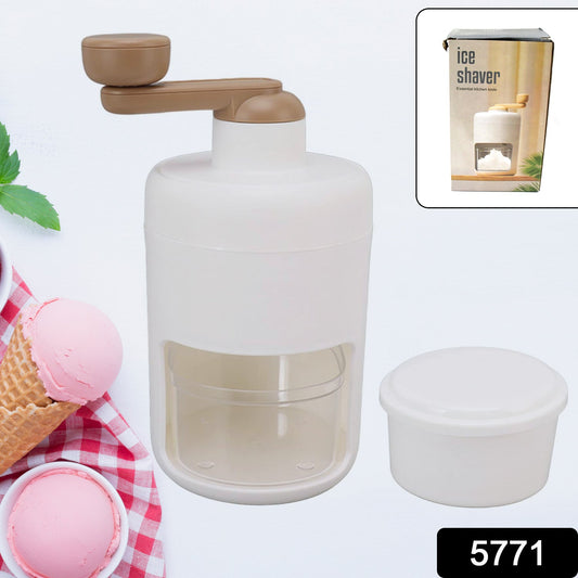 Portable Gola Maker Ice Crusher and Shaved Ice Machine, Hand Shaved Ice Machine Manual Fruit Smoothie Machine Mini Household Ice Shaver Small Ice Crusher - infinityexculsivestore.com