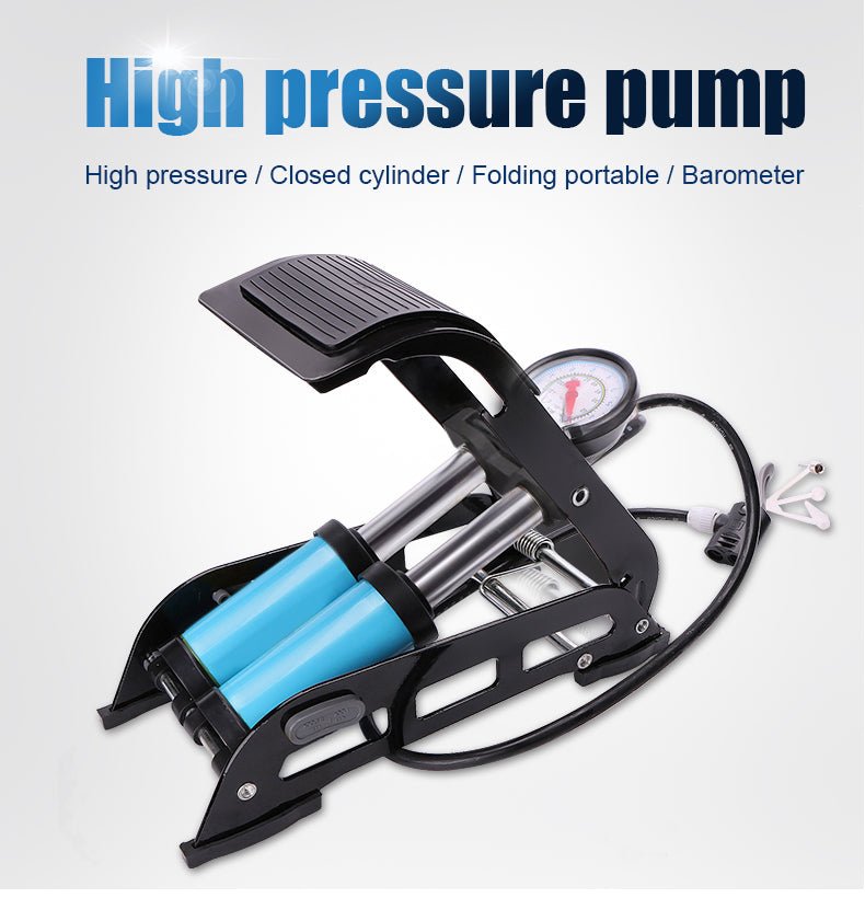 Portable High Pressure Foot Air Pump Compressor for Car and Bike - infinityexculsivestore.com