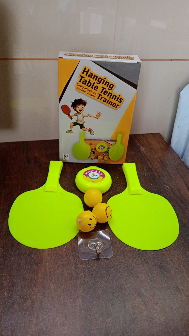 Portable Indoor Hanging Table Tennis with Three Ball, Table Tennis Self Training Set - infinityexculsivestore.com