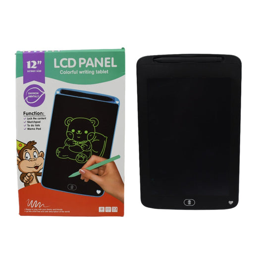 Portable LCD Writing Board Slate Drawing Record Notes Digital Notepad with Pen Handwriting Pad Paperless Graphic Tablet for Kids 12 inch - infinityexculsivestore.com