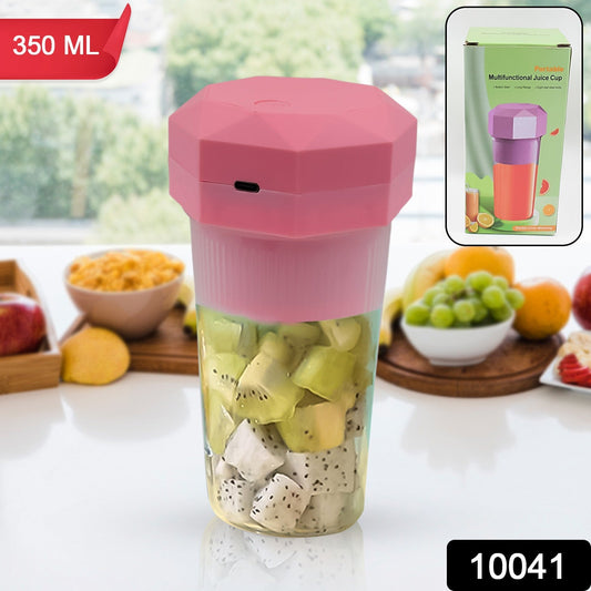 Portable Multifunctional Electric Juicer Cup, USB Juice Maker 6 blade (350 ML) - infinityexculsivestore.com