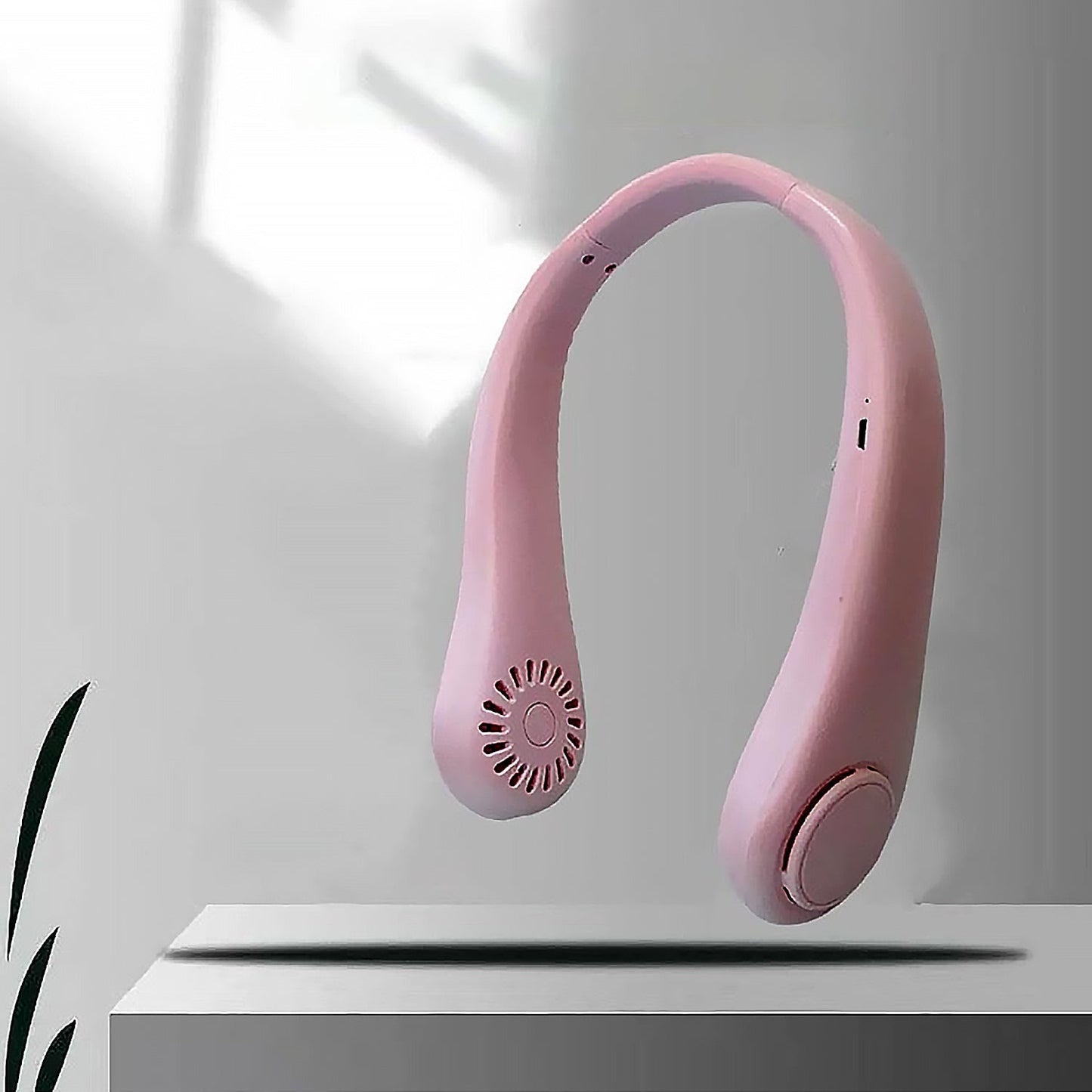 Portable Neck Fan: Holiday Hands Free Bladeless Neck Fan, 360° Cooling Hanging Fan, USB Rechargeable Personal Neck Fan, Wearable Neck Fan Suitable for Traveling - infinityexculsivestore.com