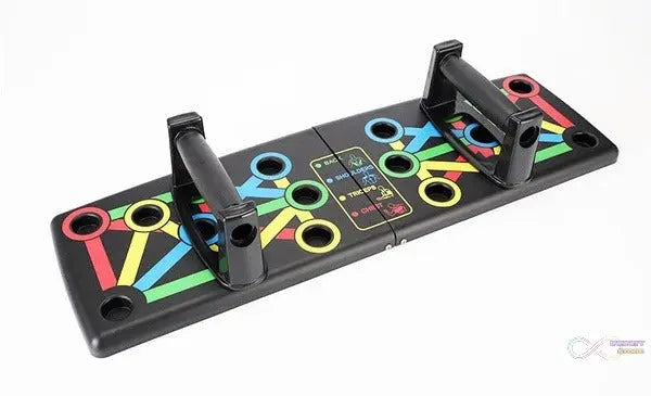 Push-up board system for fitness and body building exercises