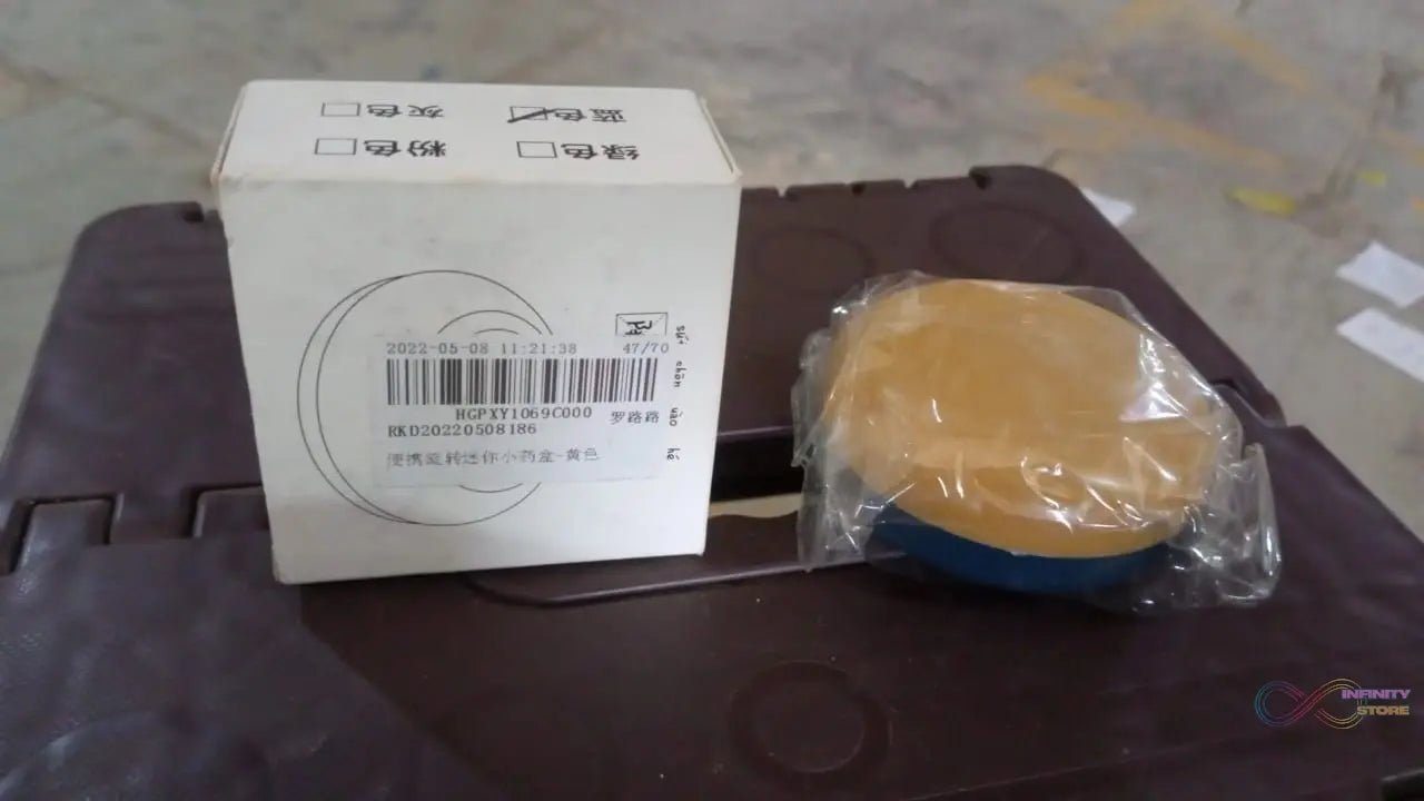 Portable Round Shape 4 Compartments Pill Box (1 Pc / With Color Box) - infinityexculsivestore.com