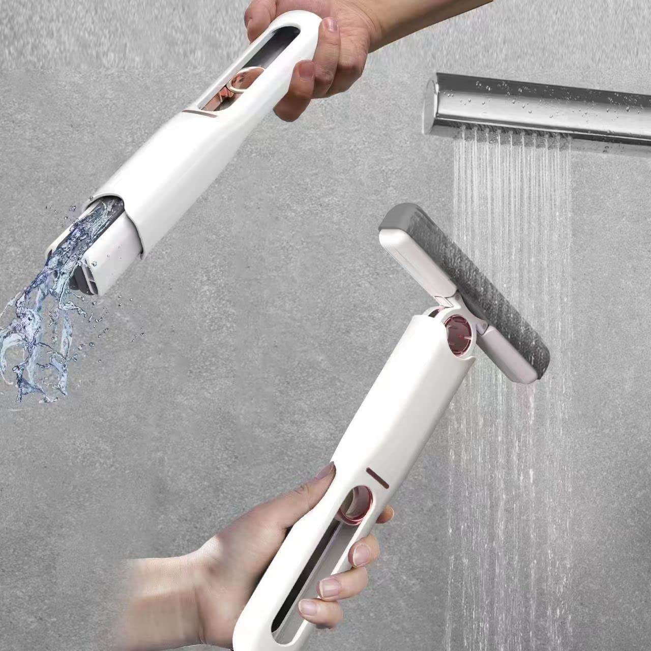 Portable Self - Squeeze Short Mop, Mini Hand Wash - Free Strong Absorbent Mop with 1 Cotton Head, Cleaning Sponge For Bathroom Kitchens Table - infinityexculsivestore.com