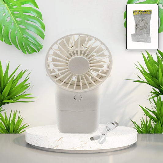 Portable Small Electric Fan, Handheld Fan With 3 Modes USB Rechargeable Mini Student Handheld Class Personal Fan (1 Pc) - infinityexculsivestore.com