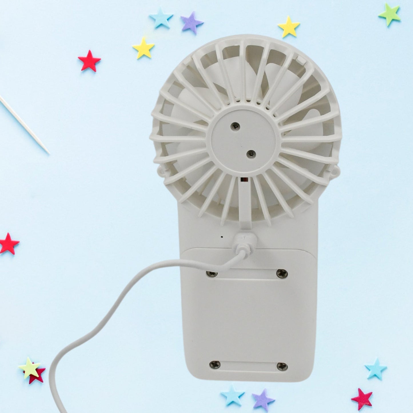 Portable Small Electric Fan, Handheld Fan With 3 Modes USB Rechargeable Mini Student Handheld Class Personal Fan (1 Pc) - infinityexculsivestore.com