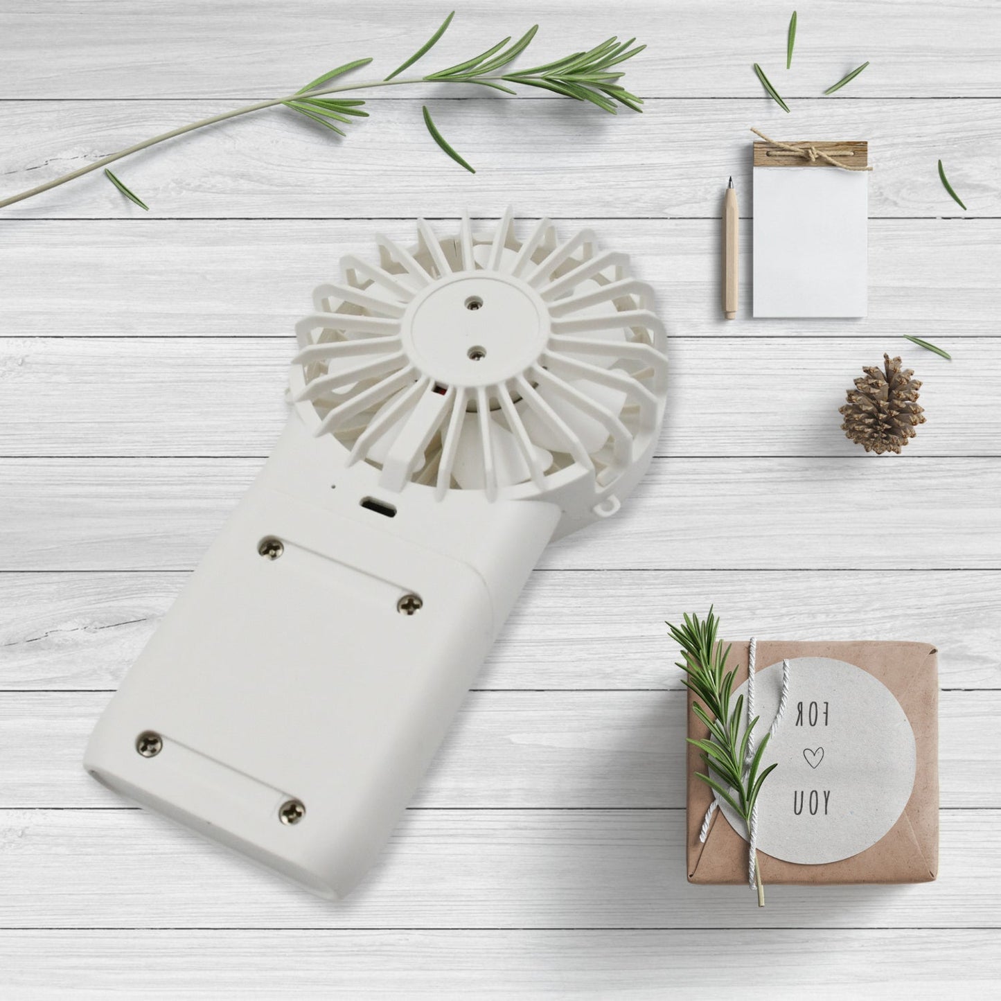 Portable Small Electric Fan, Handheld Fan With 3 Modes USB Rechargeable Mini Student Handheld Class Personal Fan (1 Pc) - infinityexculsivestore.com