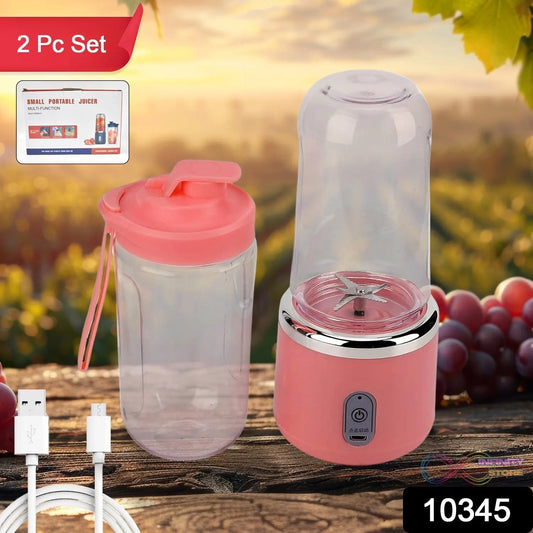 Portable Small Juicer Blender With Water Bottle / Cup (2 Pc Set) - infinityexculsivestore.com