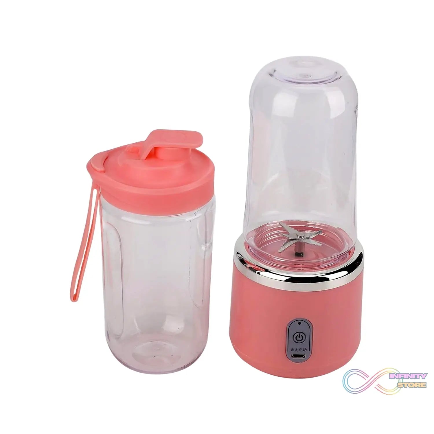 Portable Small Juicer Blender With Water Bottle / Cup (2 Pc Set) - infinityexculsivestore.com