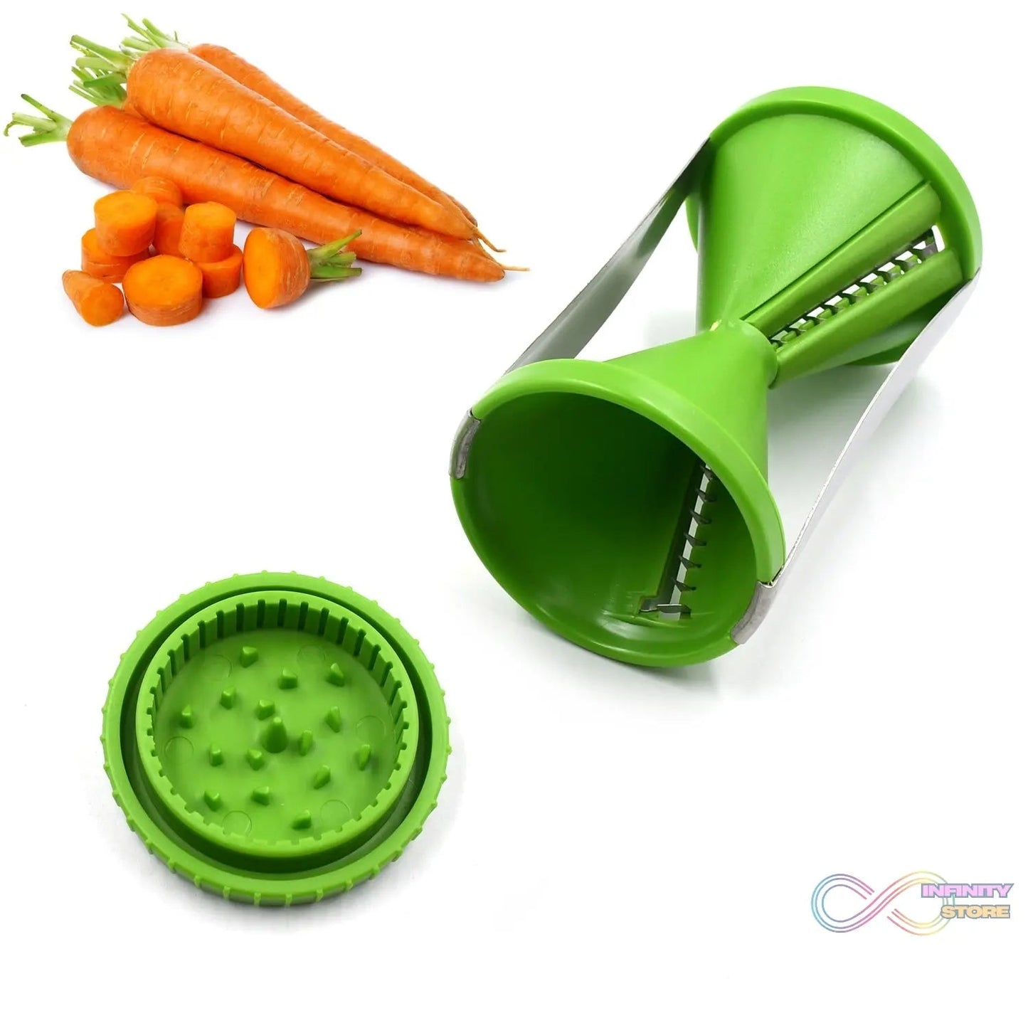 Portable Spiralizer Vegetable Slicer Handheld Spiralizer Peeler Stainless Steel Spiral Slicer For Salad Vegetables Fruit Slicer - infinityexculsivestore.com