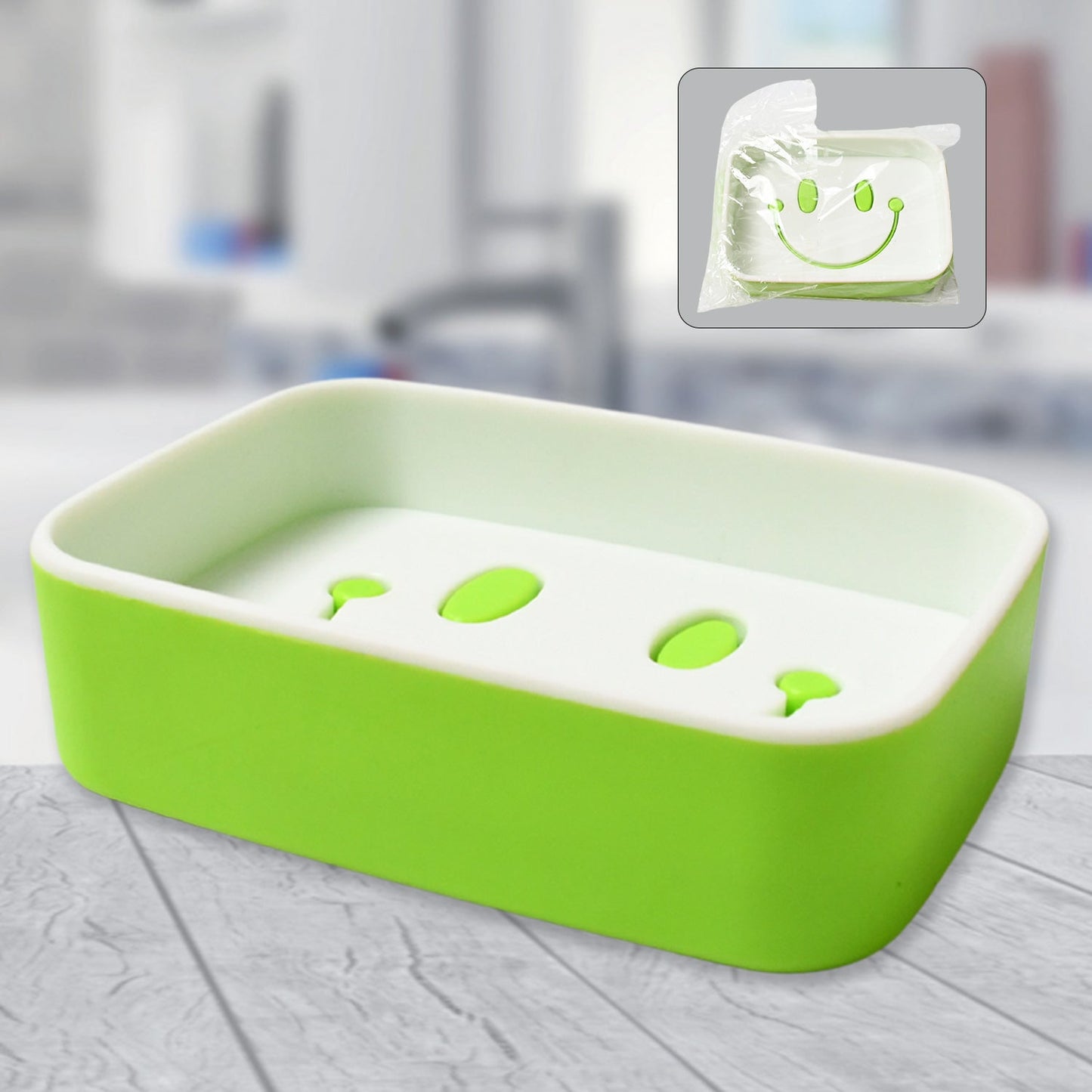 Portable Travel Home Box Cute Cartoons Smile Face Container Draining Holder Soap Dish - infinityexculsivestore.com
