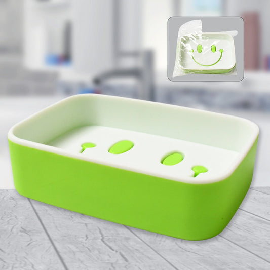 Portable Travel Home Box Cute Cartoons Smile Face Container Draining Holder Soap Dish - infinityexculsivestore.com