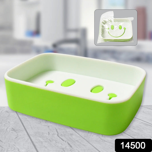 Portable Travel Home Box Cute Cartoons Smile Face Container Draining Holder Soap Dish - infinityexculsivestore.com