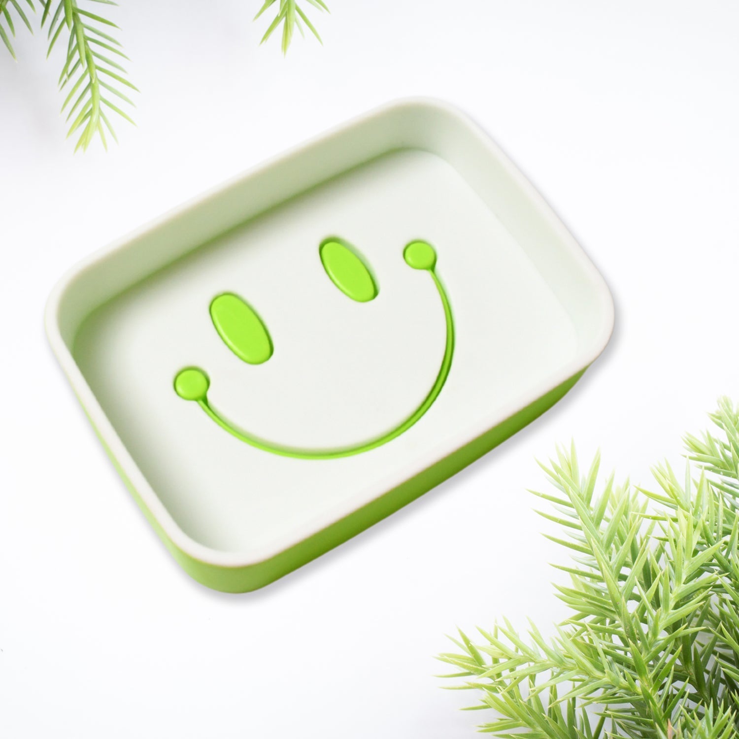 Portable Travel Home Box Cute Cartoons Smile Face Container Draining Holder Soap Dish - infinityexculsivestore.com