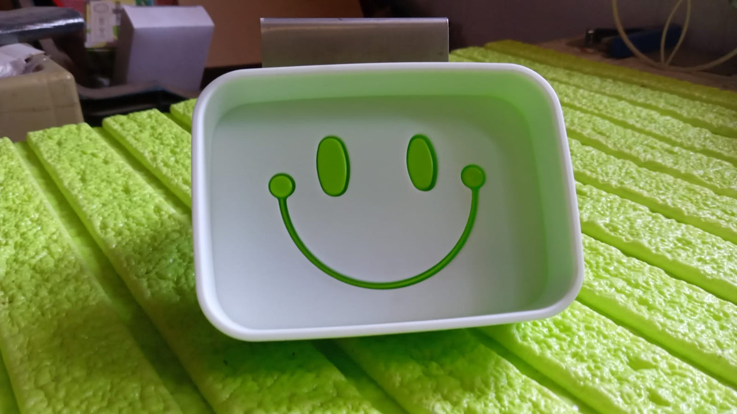 Portable Travel Home Box Cute Cartoons Smile Face Container Draining Holder Soap Dish - infinityexculsivestore.com