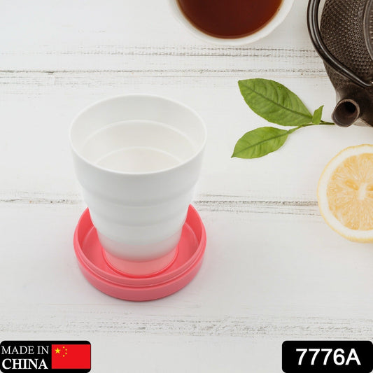 Portable Travelling Cup / Tumbler With Lid Folding / Pocket Glass (Pack of 1) - infinityexculsivestore.com