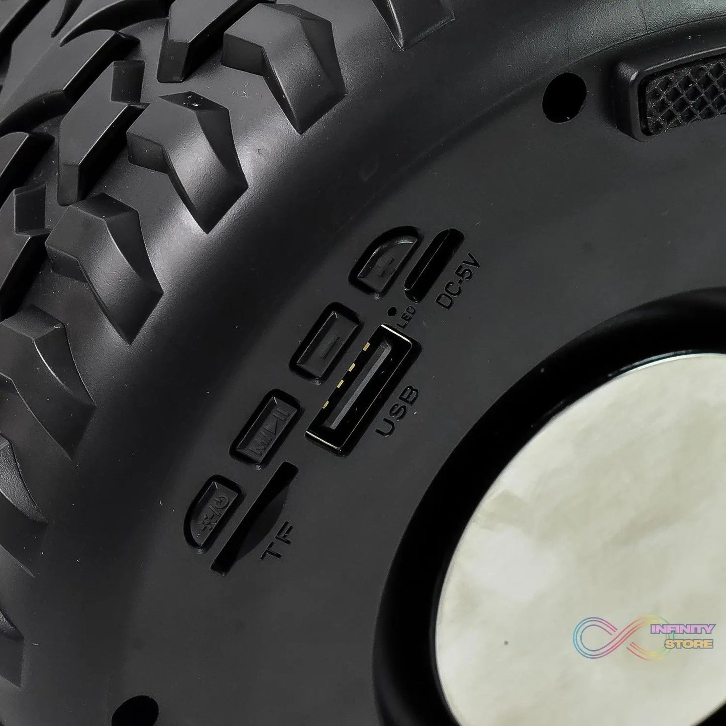 Portable Tyre / Wheel Shape Wireless Bluetooth Speaker (1 Pc) - infinityexculsivestore.com
