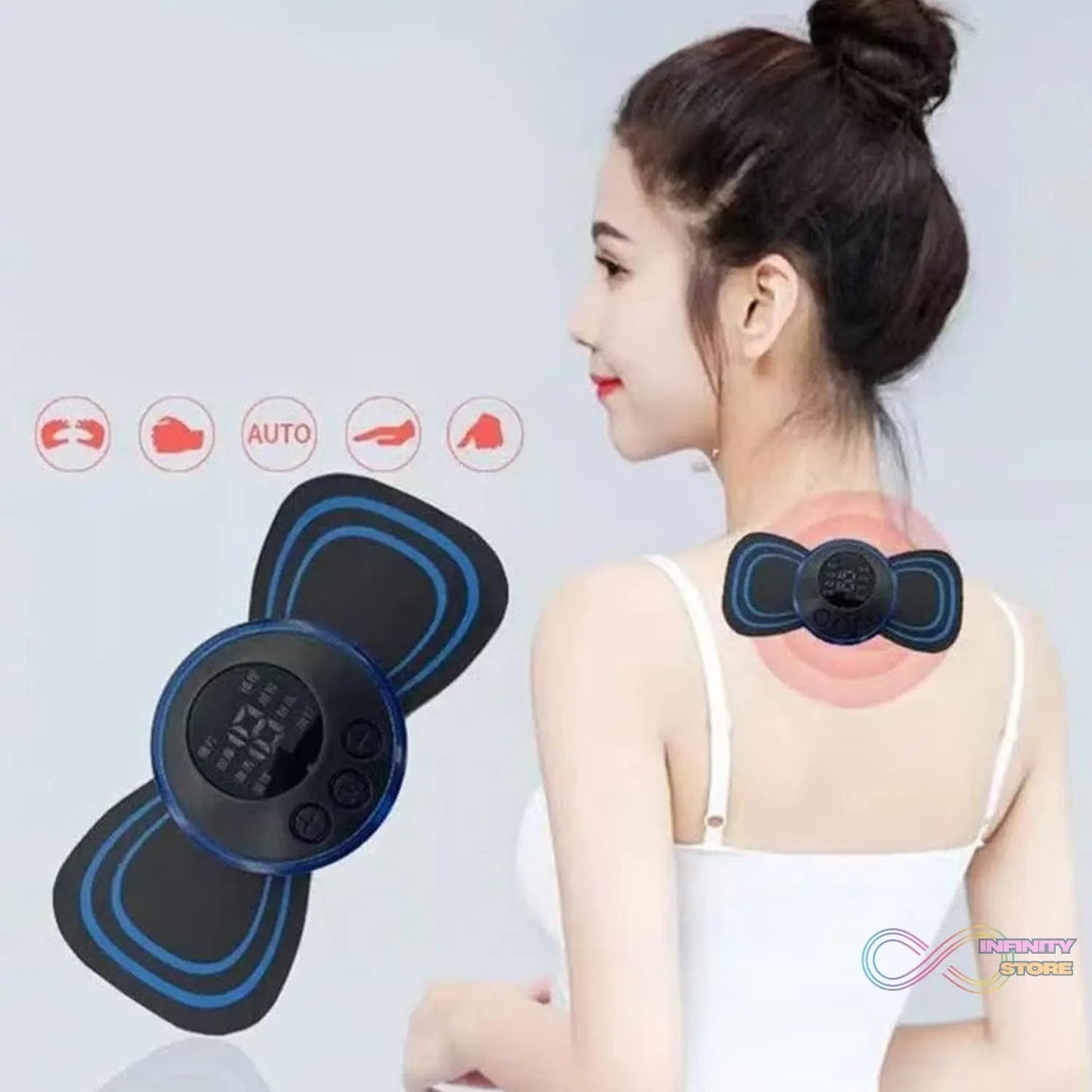 Portable USB Neck Massager Electric Neck Massager Automatic Massage Enhancer Mini Cervical Massager EMS - infinityexculsivestore.com