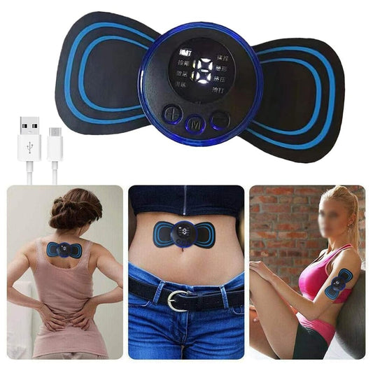 Portable USB Neck Massager Electric Neck Massager, Enhancer Mini Cervical Massager EMS Lymphatic Drainage Massage with Cable - infinityexculsivestore.com