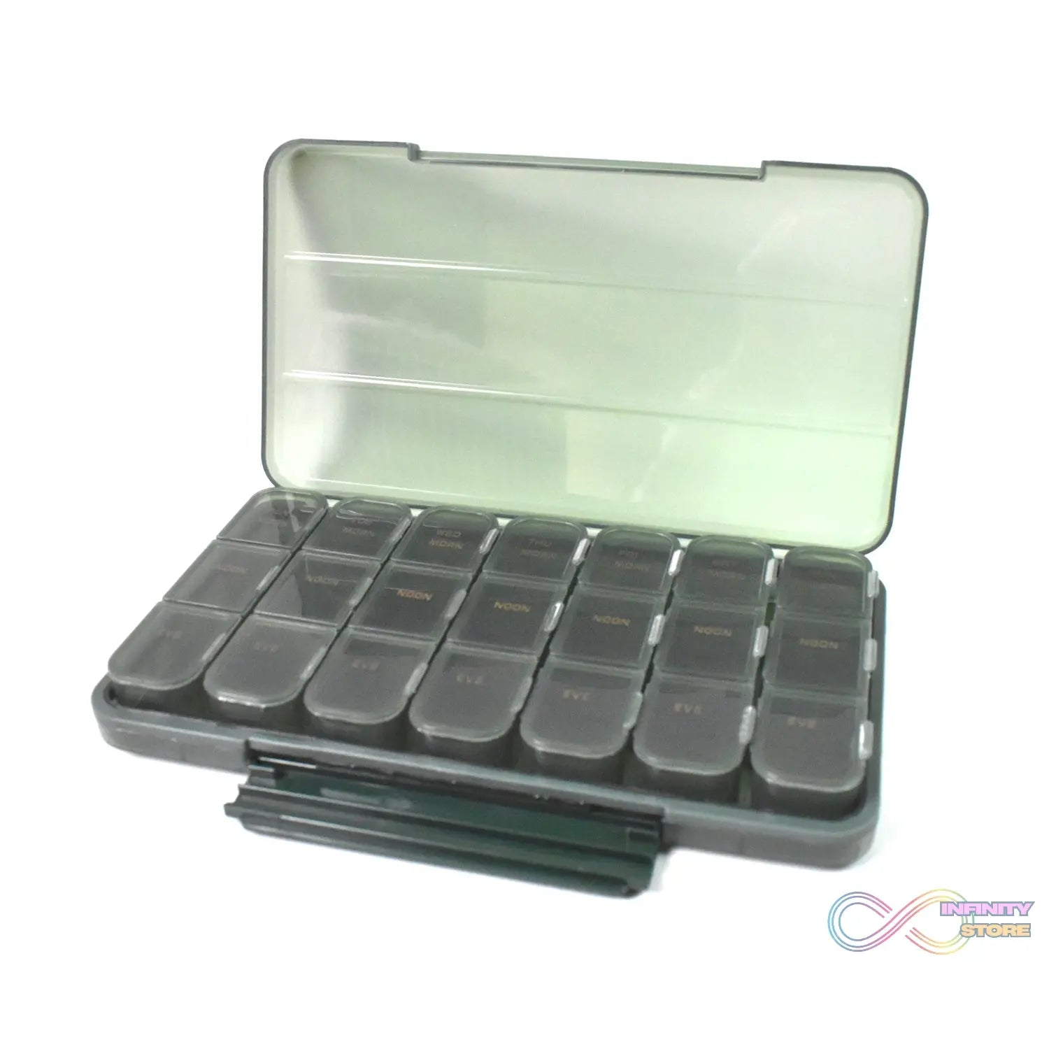 Portable Weekly Pill Box Organiser Daily Pill Keeper 21 Grid Container (1 Pc) - infinityexculsivestore.com